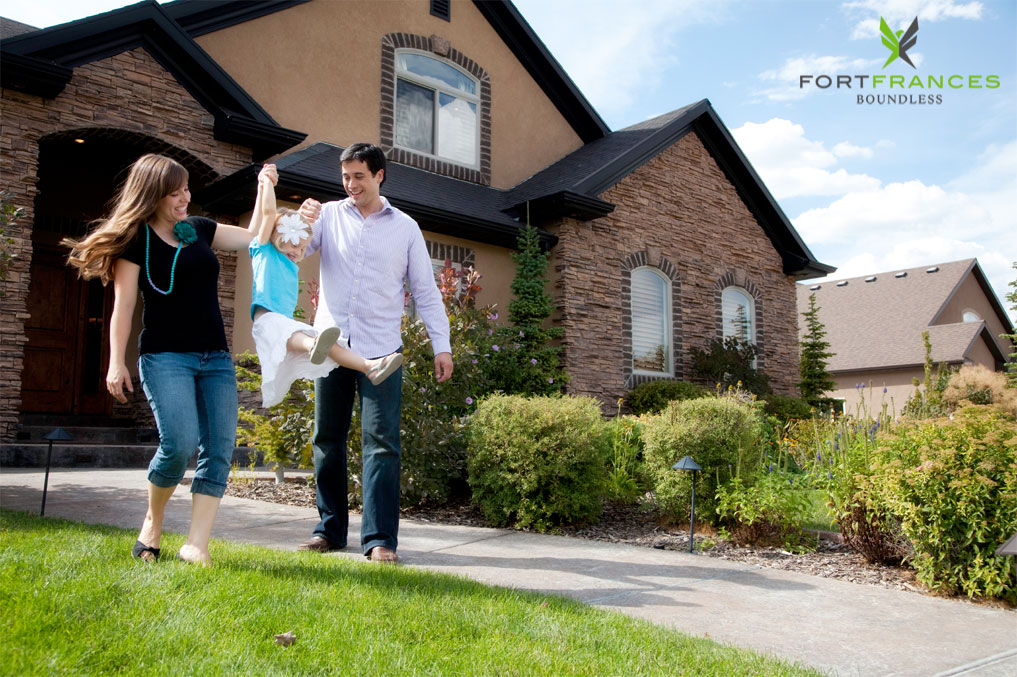 family home in summer